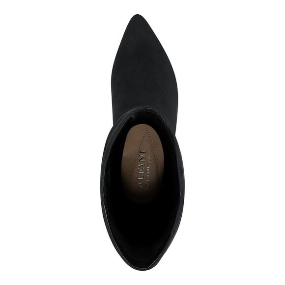 ALFANI Womens Black Padded Lissa Pointed Toe Stiletto Zip-Up Slouch Boot 5 M - Picture 3 of 4